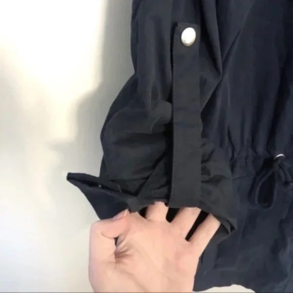 Navy Embroidered Utility Jacket - Picture 3 of 8